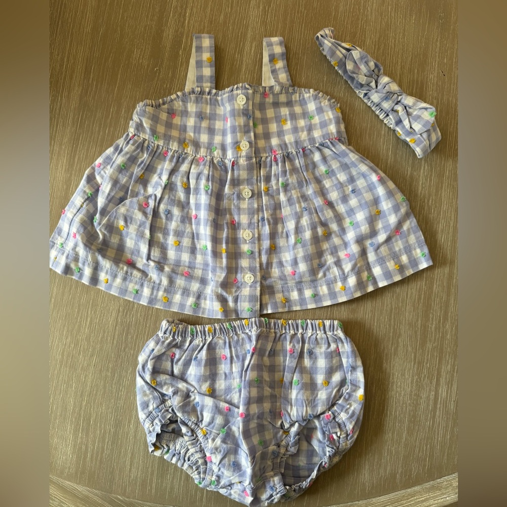 Baby GAP Set w/ Matching Head Band 12-18 Months